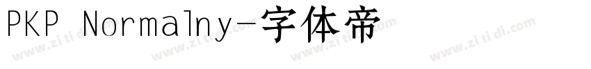 PKP Normalny字体转换
